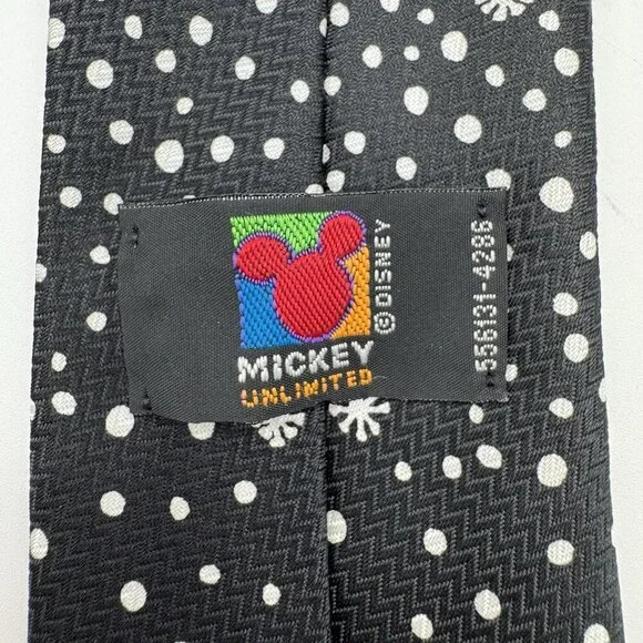 Vintage Disney Mickey Unlimited Christmas Neck Tie Mickey, Goofy, Donald Snowman - Picture 3 of 6